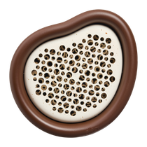 organic hôtel à abeilles 25cm marron châtaigne